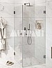 מקלחון פינתי 2 דלתות נפתחות פנימה והחוצה